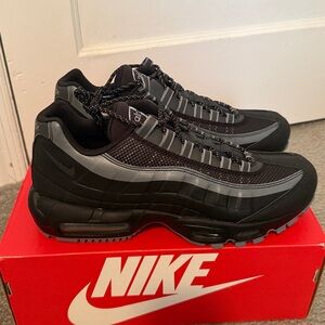 Nike Black and Gray Athletic Shoes Air Max Utility.